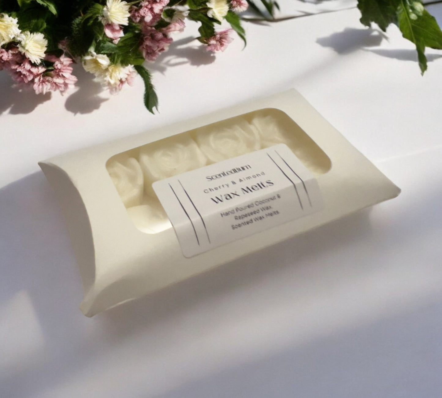 ROSE Shaped Scented Wax Melts | Coconut & Rapeseed Vegan Wax Warmers 150g - Scented_Burn Candle Co.