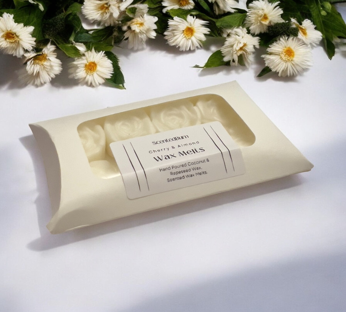 ROSE Shaped Scented Wax Melts | Coconut & Rapeseed Vegan Wax Warmers 150g - Scented_Burn Candle Co.