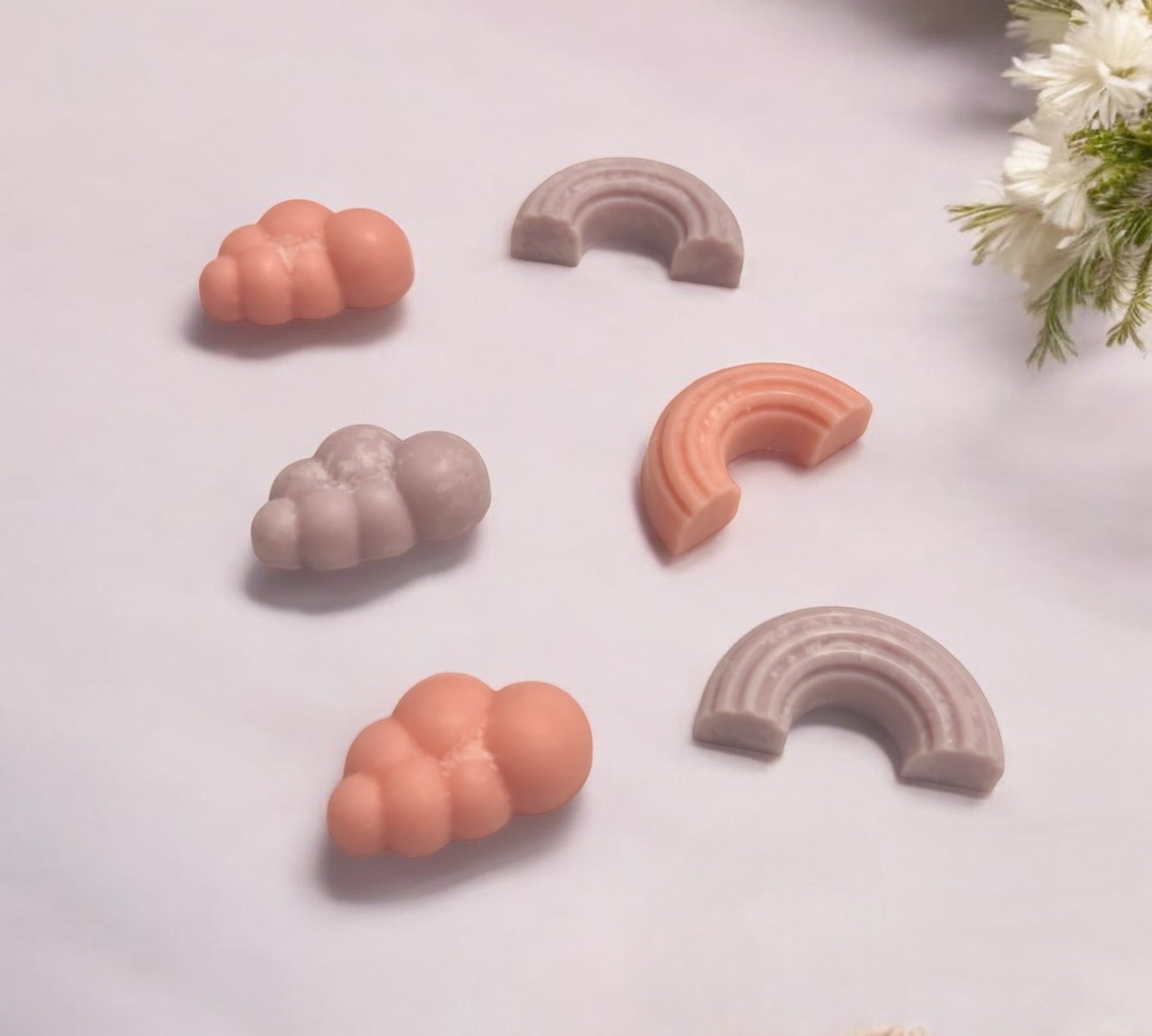 RAINBOWS & CLOUDS Scented COLOURED Wax Melts | Mineral Vegan Wax Warmers 150g - Scented_Burn Candle Co.