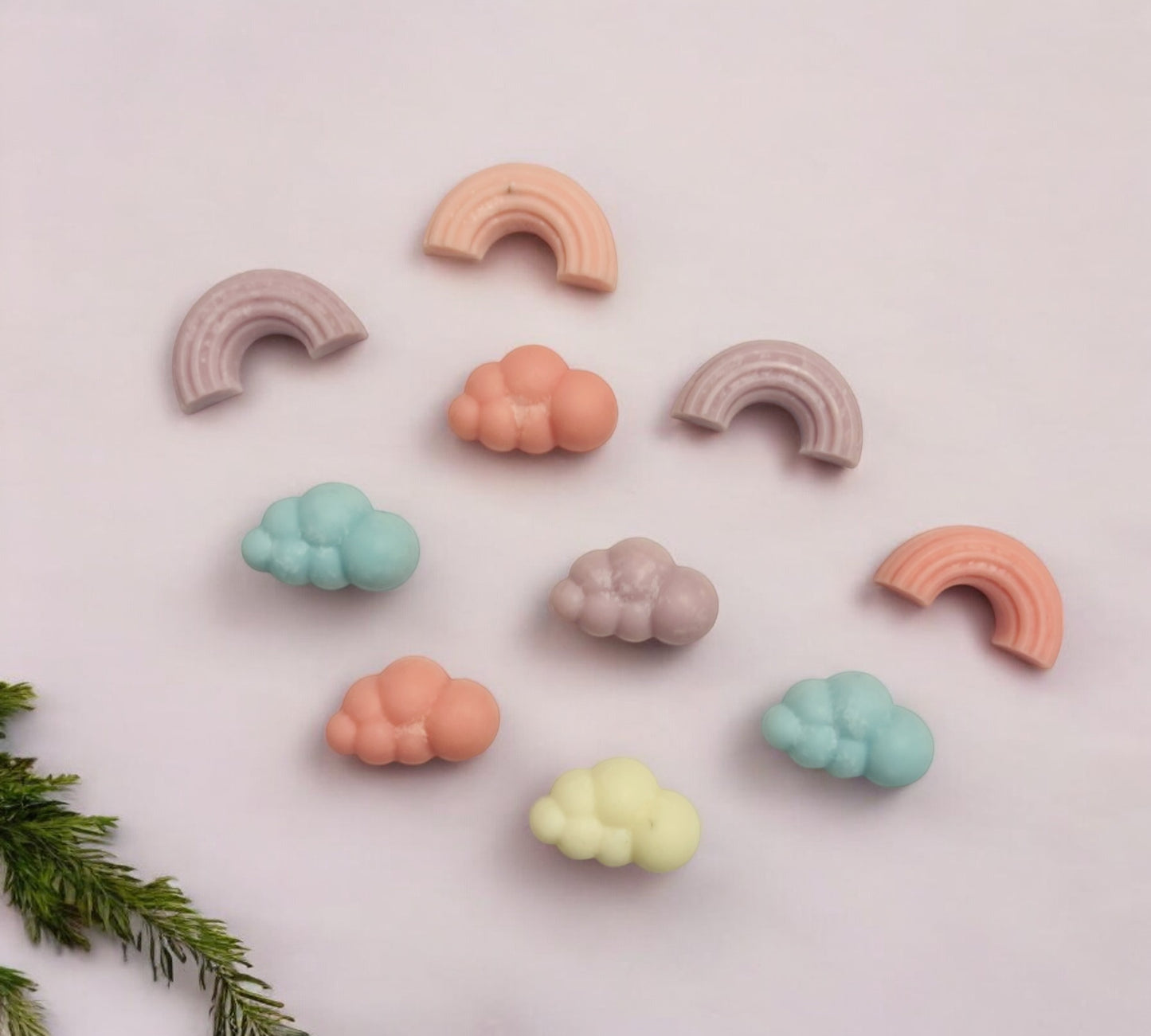 RAINBOWS & CLOUDS Scented COLOURED Wax Melts | Mineral Vegan Wax Warmers 150g - Scented_Burn Candle Co.