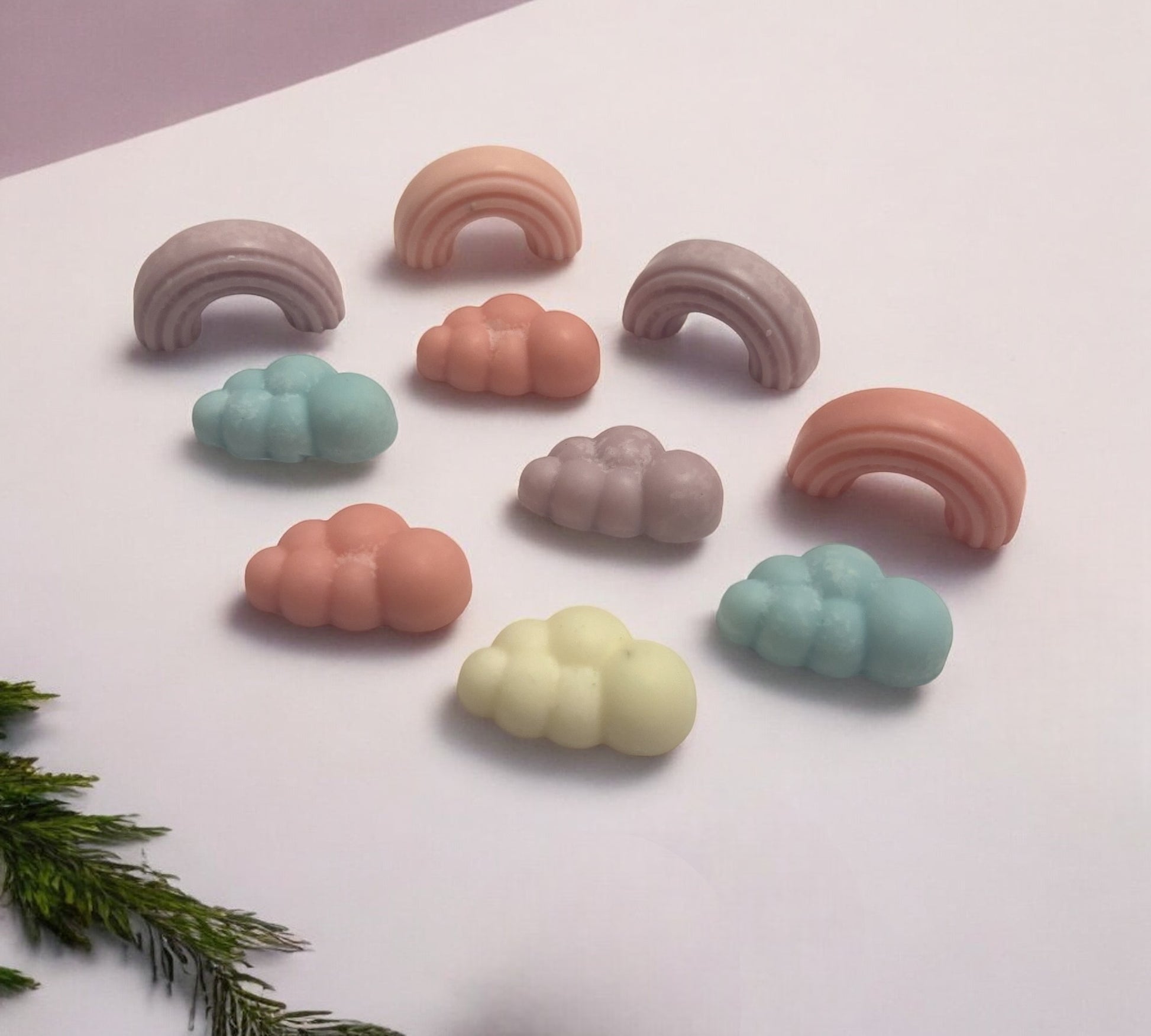RAINBOWS & CLOUDS Scented COLOURED Wax Melts | Mineral Vegan Wax Warmers 150g - Scented_Burn Candle Co.