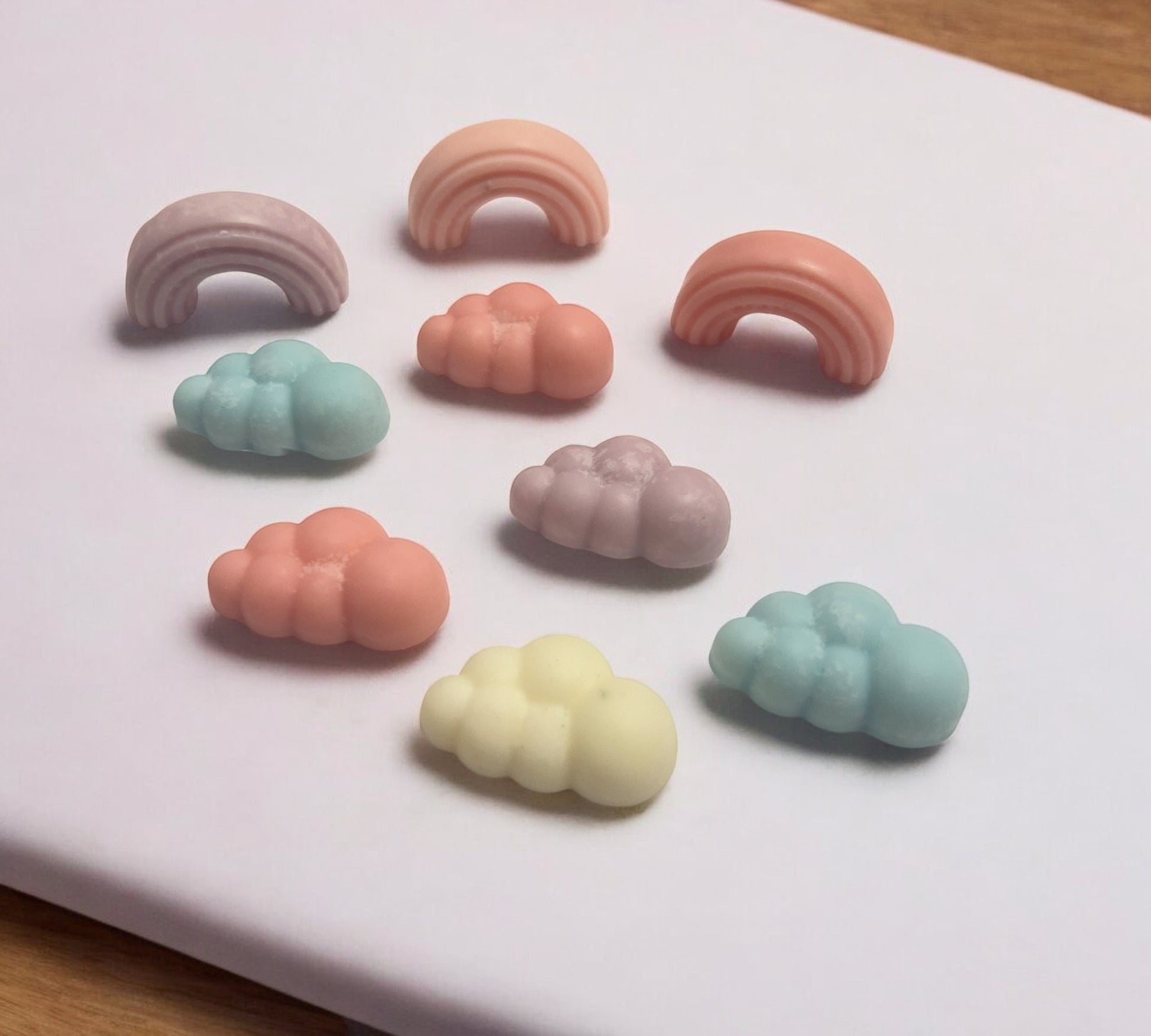 RAINBOWS & CLOUDS Scented COLOURED Wax Melts | Mineral Vegan Wax Warmers 150g - Scented_Burn Candle Co.