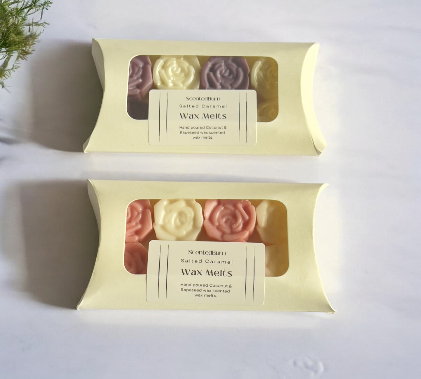 ROSE Scented Wax Melts PINK, PURPLE & WHITE | Vegan Mineral Wax Warmers 60g - Scented_Burn Candle Co.