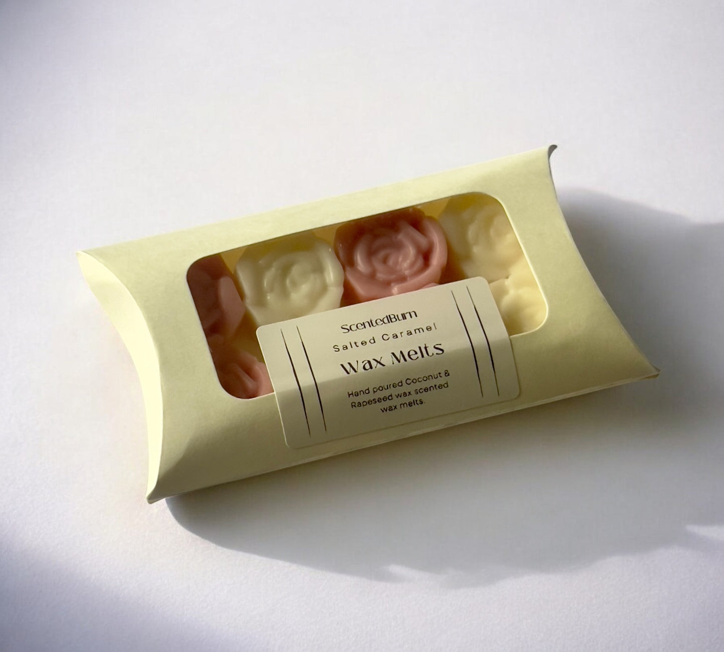 ROSE Scented Wax Melts PINK & WHITE | Mineral Vegan Wax Warmers 150g - Scented_Burn Candle Co.