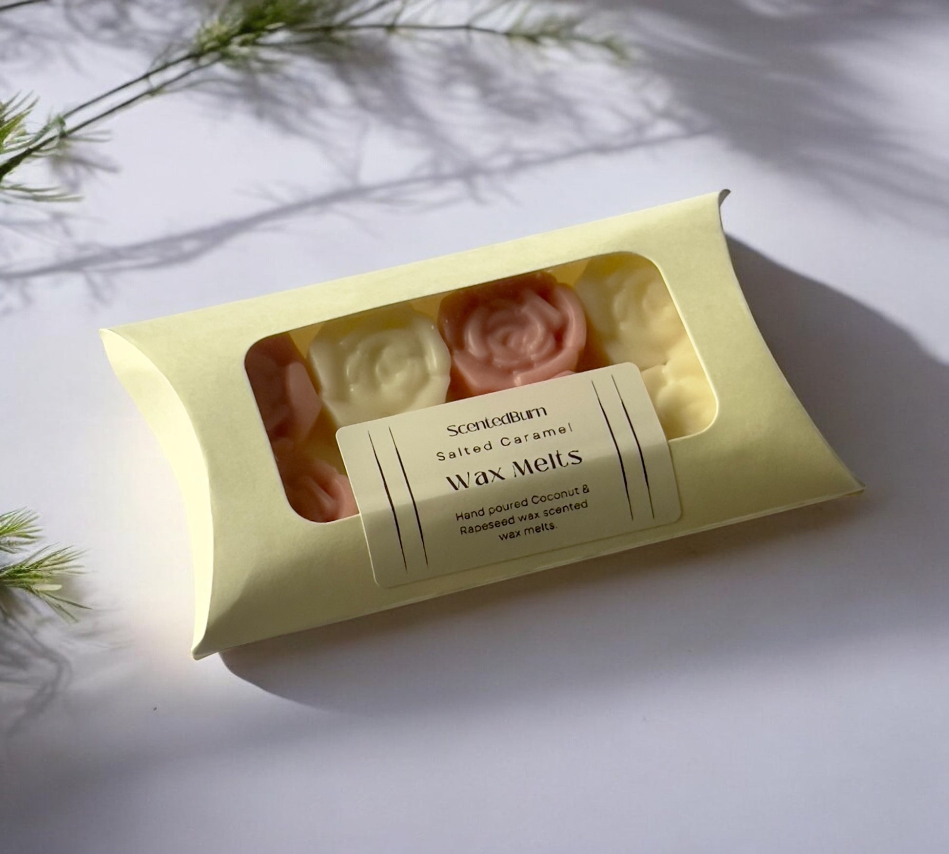 ROSE Scented Wax Melts PINK & WHITE | Mineral Vegan Wax Warmers 150g - Scented_Burn Candle Co.