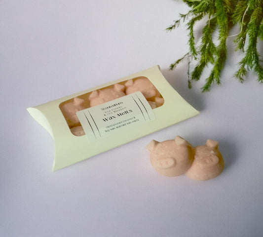 PIG PIGS PASTEL PINK Scented Wax Melts | Mineral Vegan Wax Warmers - Scented_Burn Candle Co.