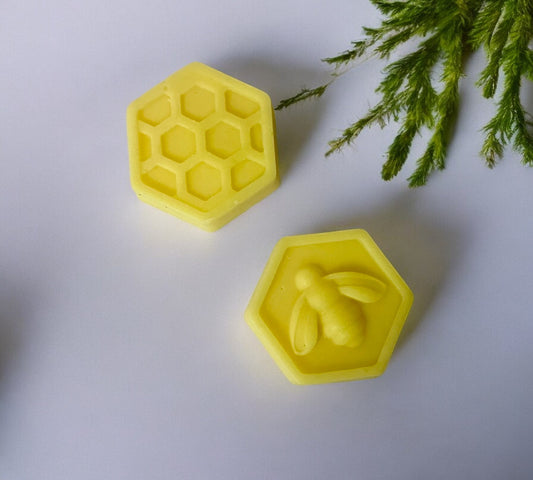 BEE & HONEYCOMB Yellow Scented Wax Melts | Coconut & Rapeseed Vegan Wax Warmers - Scented_Burn Candle Co.