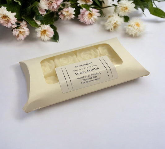 ROSE Shaped Scented Wax Melts | Coconut & Rapeseed Vegan Wax Warmers 150g - Scented_Burn Candle Co.