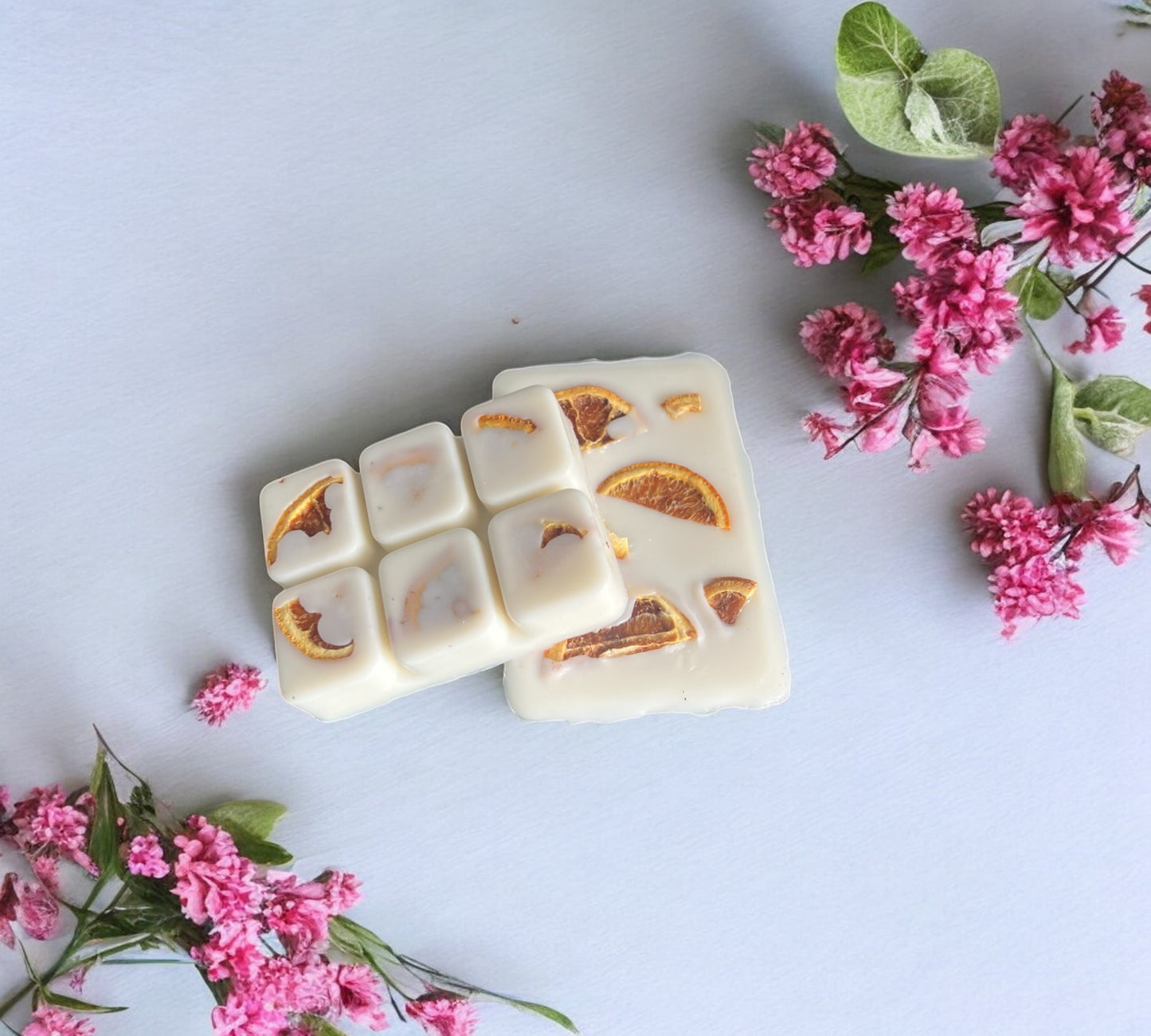 Dried Orange Slice Scented Snap Bar | Soy Botanical Wax Melts - Scented_Burn