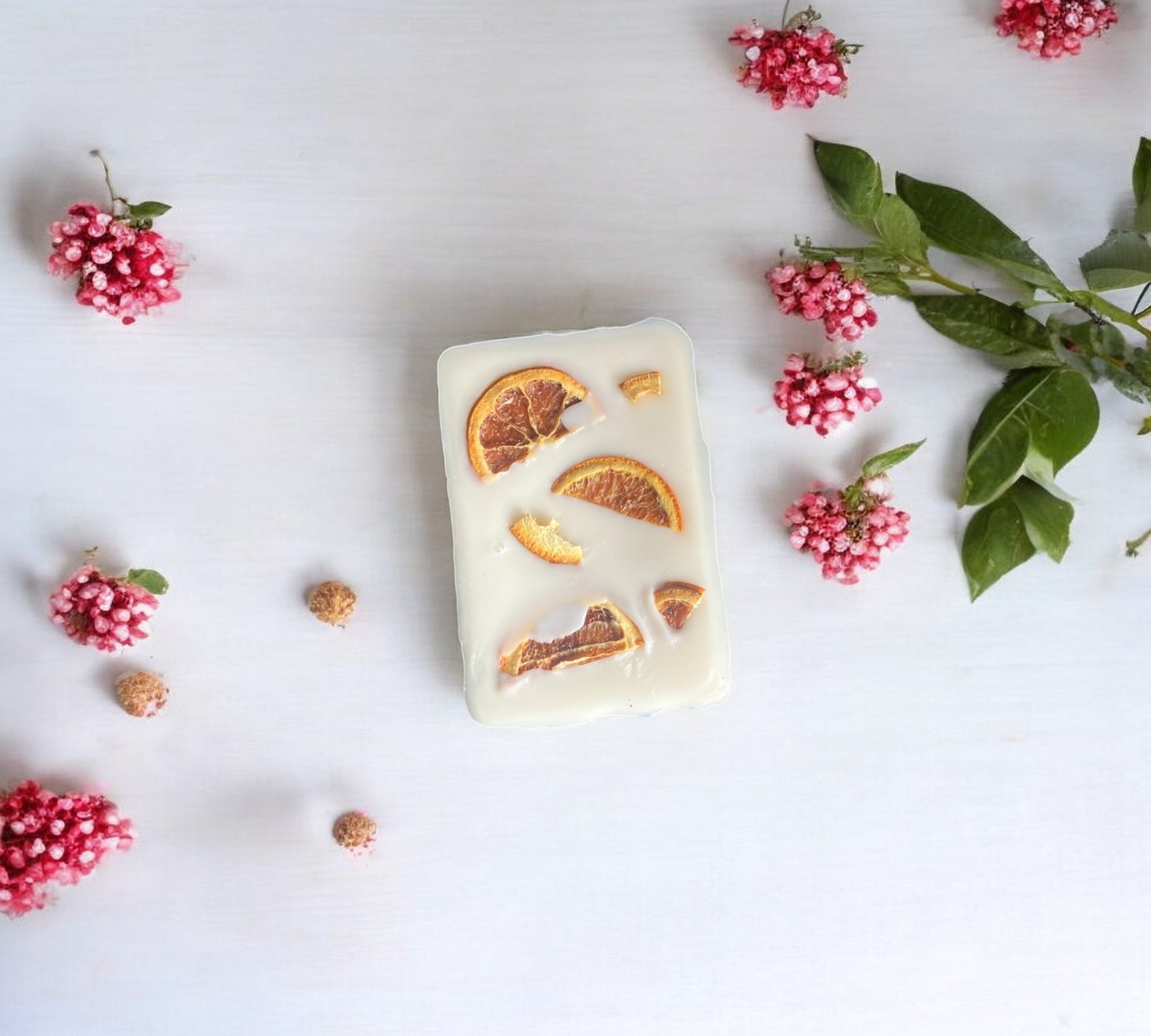 Dried Orange Slice Scented Snap Bar | Soy Botanical Wax Melts - Scented_Burn