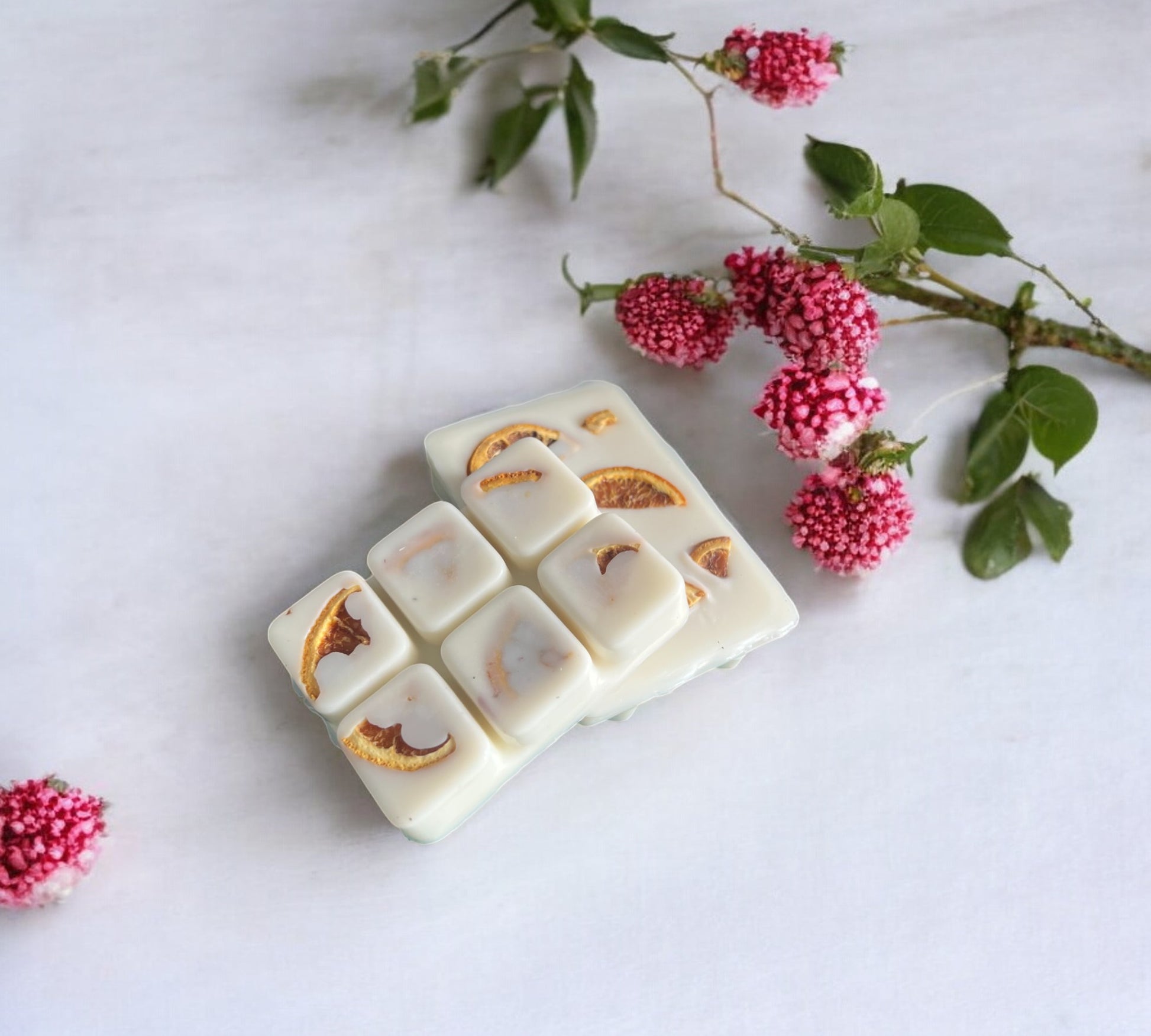 Dried Orange Slice Scented Snap Bar | Soy Botanical Wax Melts - Scented_Burn