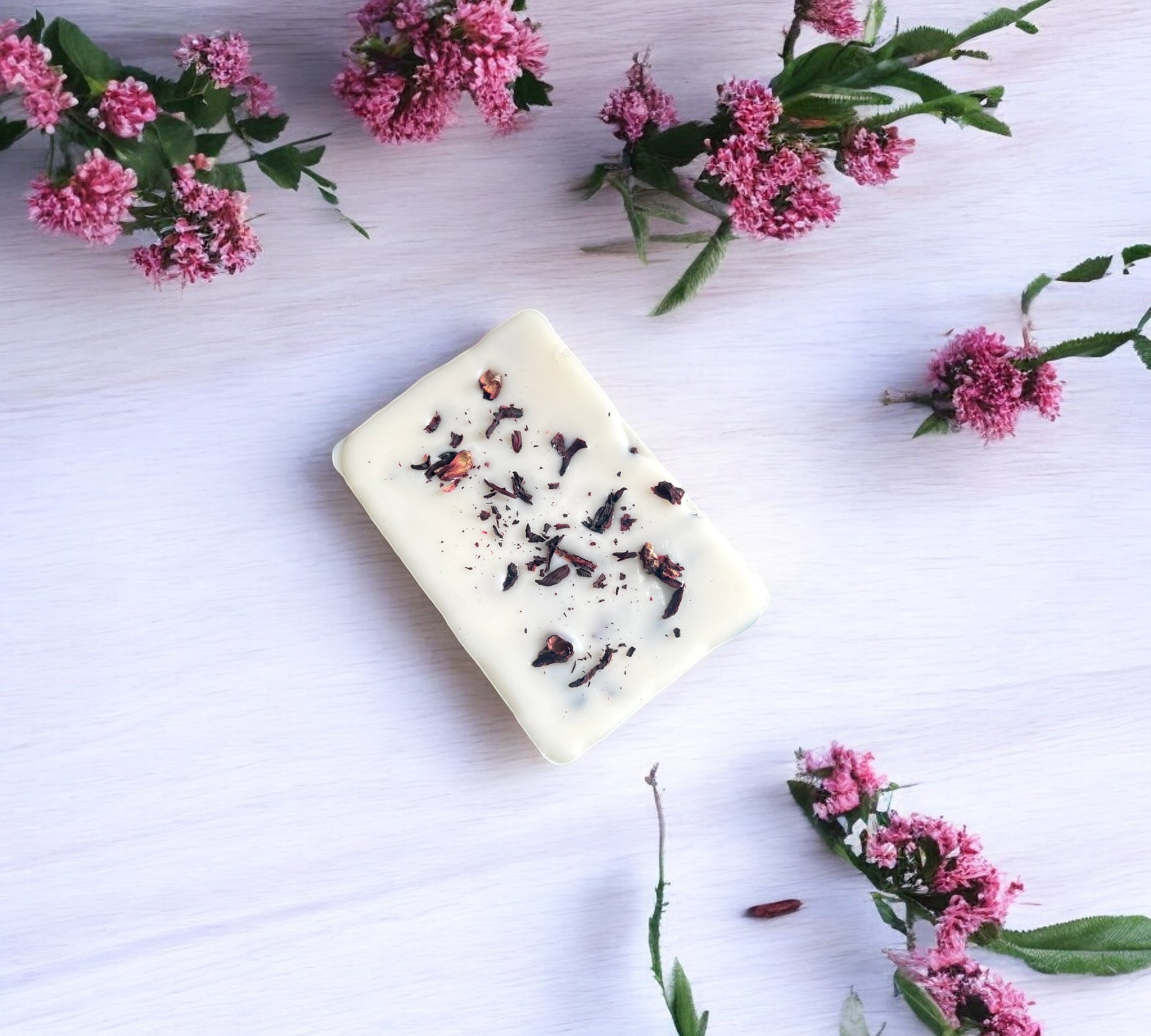 Dried Hibiscus Flowers Essential Oils Snap Bar | Soy Botanical Wax Melt - Scented_Burn