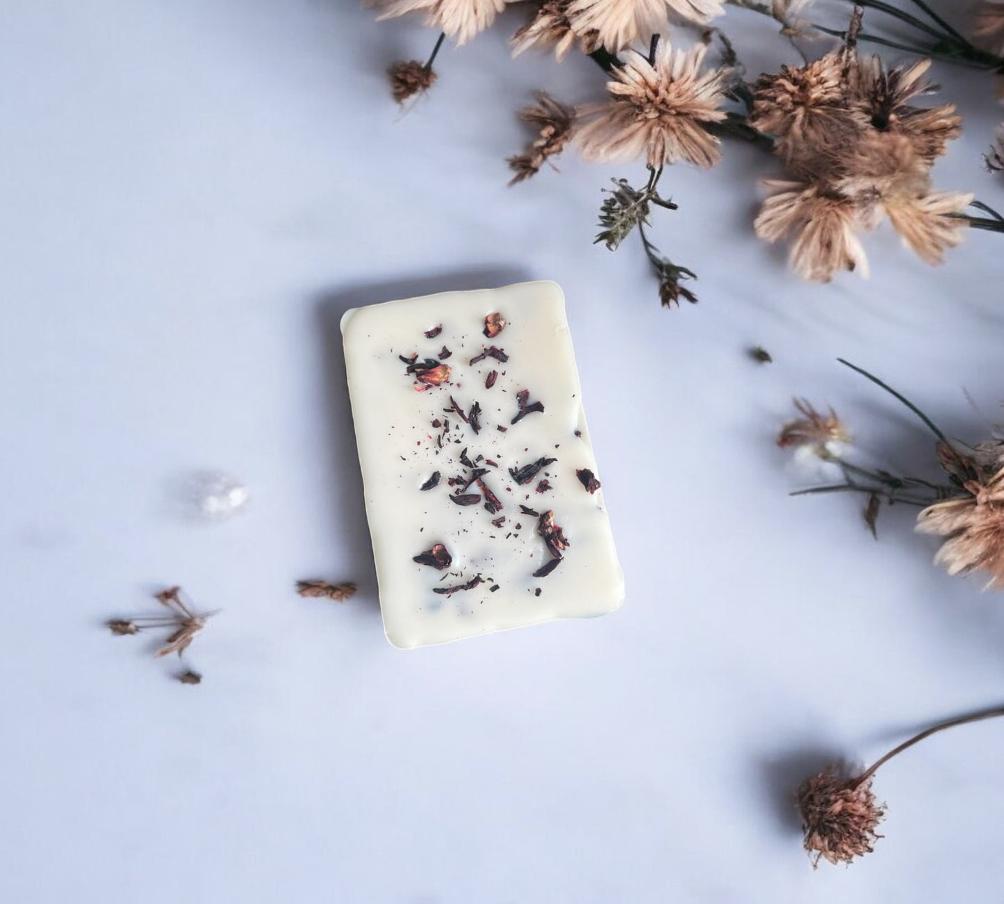 Dried Hibiscus Flowers Scented Snap Bar | Soy Botanical Wax Melts - Scented_Burn
