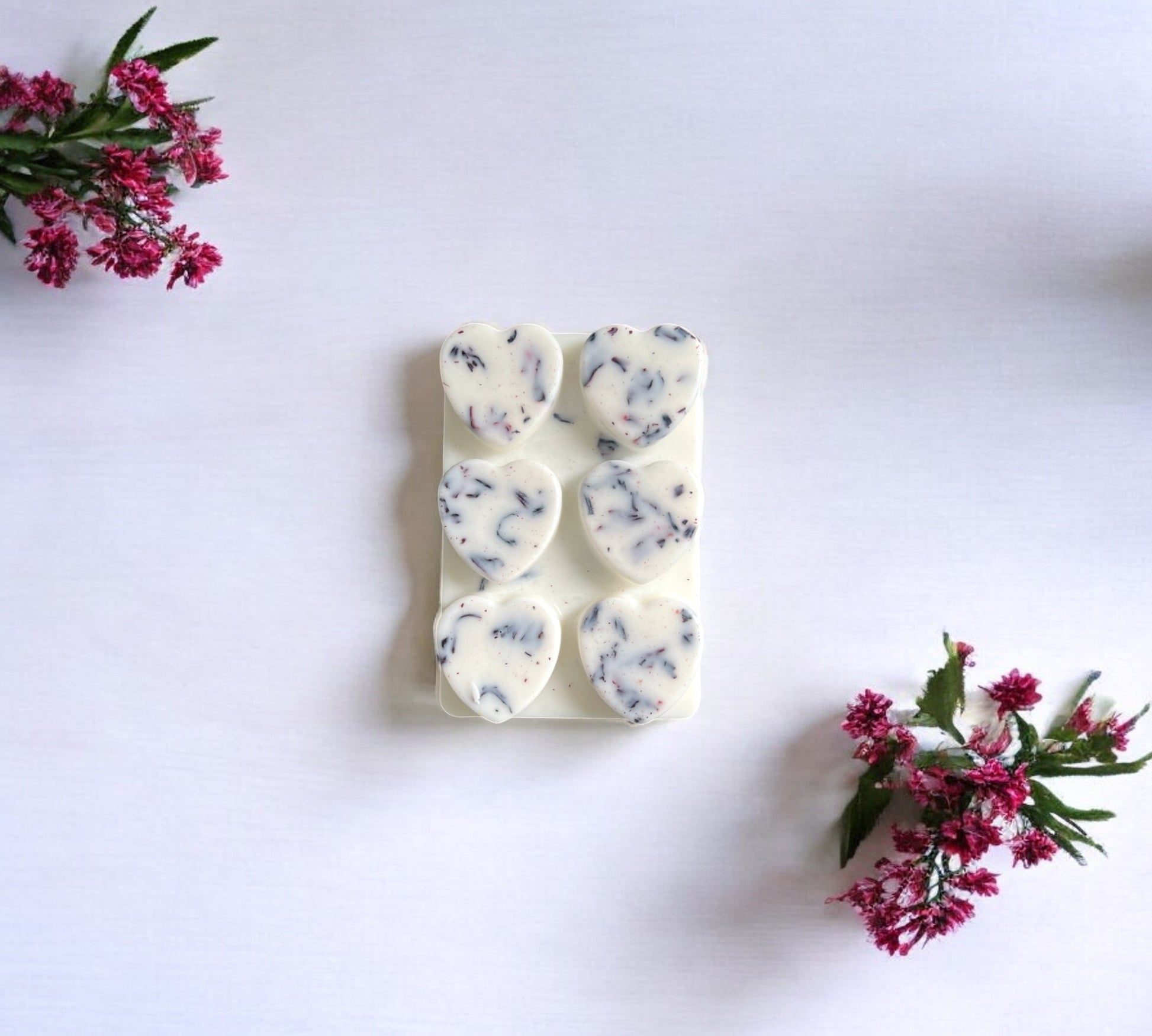 Dried Hibiscus Flowers Essential Oils Snap Bar | Soy Botanical Wax Melt - Scented_Burn