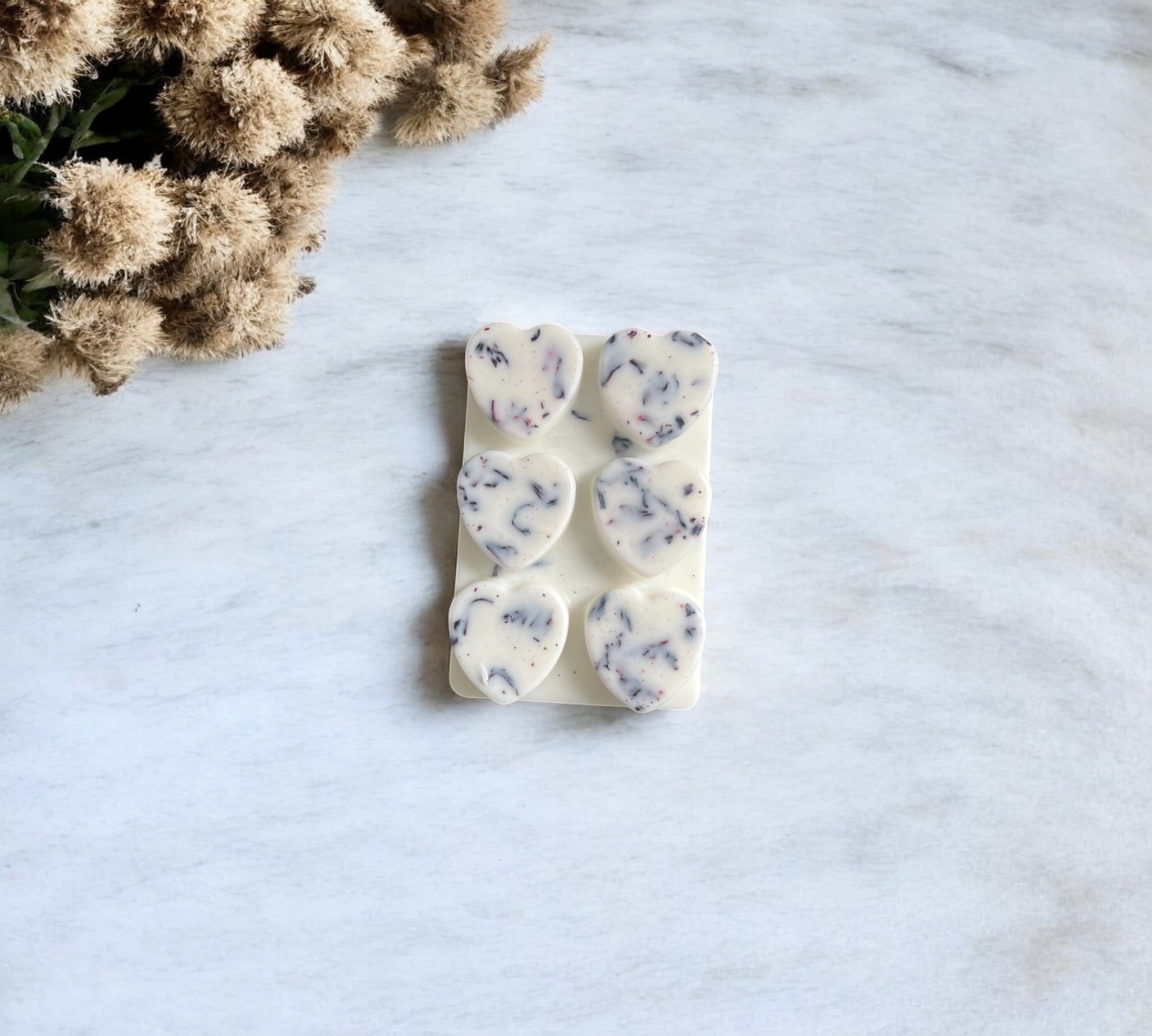 Dried Hibiscus Flowers Scented Snap Bar | Soy Botanical Wax Melts - Scented_Burn