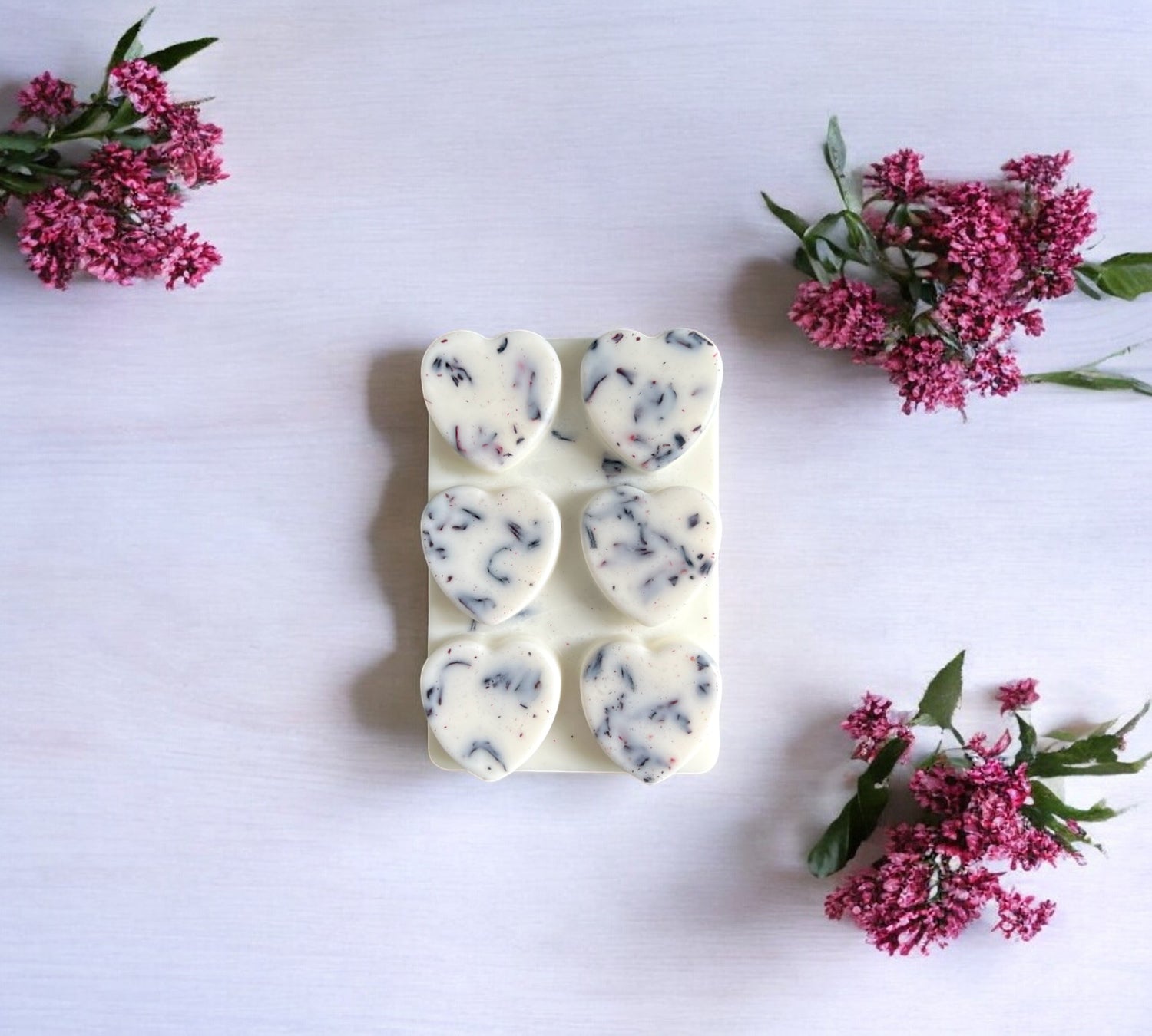 Dried Hibiscus Flowers Essential Oils Snap Bar | Soy Botanical Wax Melt - Scented_Burn