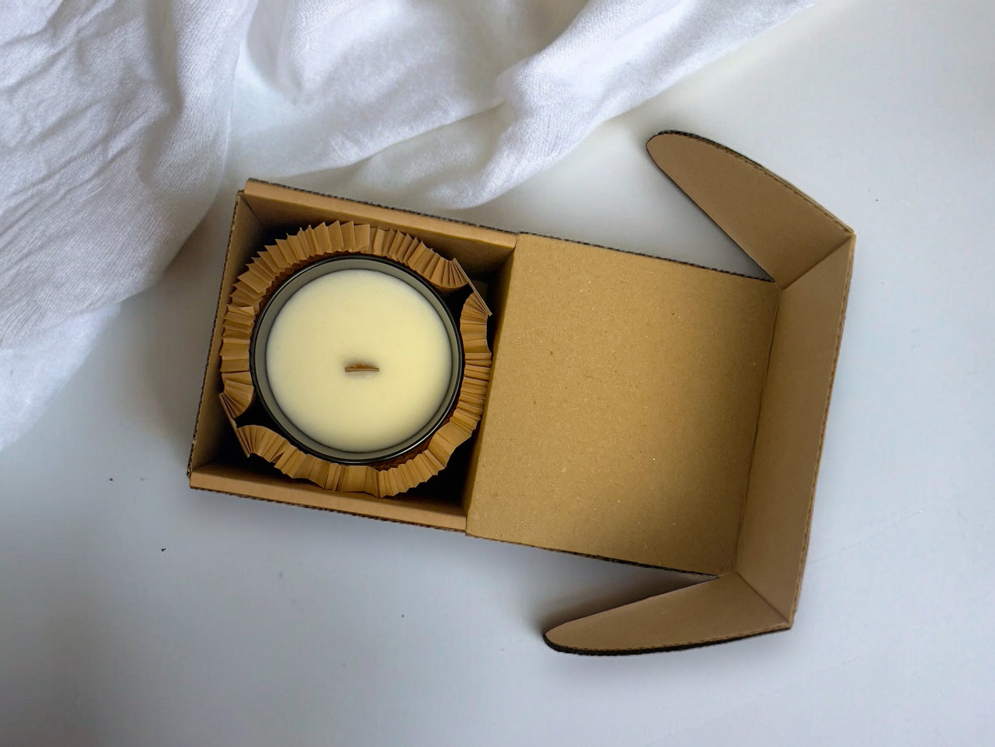 Fresh Reboot Coconut & Soy Aromatherapy Candle | Vegan Wax Wooden Wick 200g - Scented_Burn