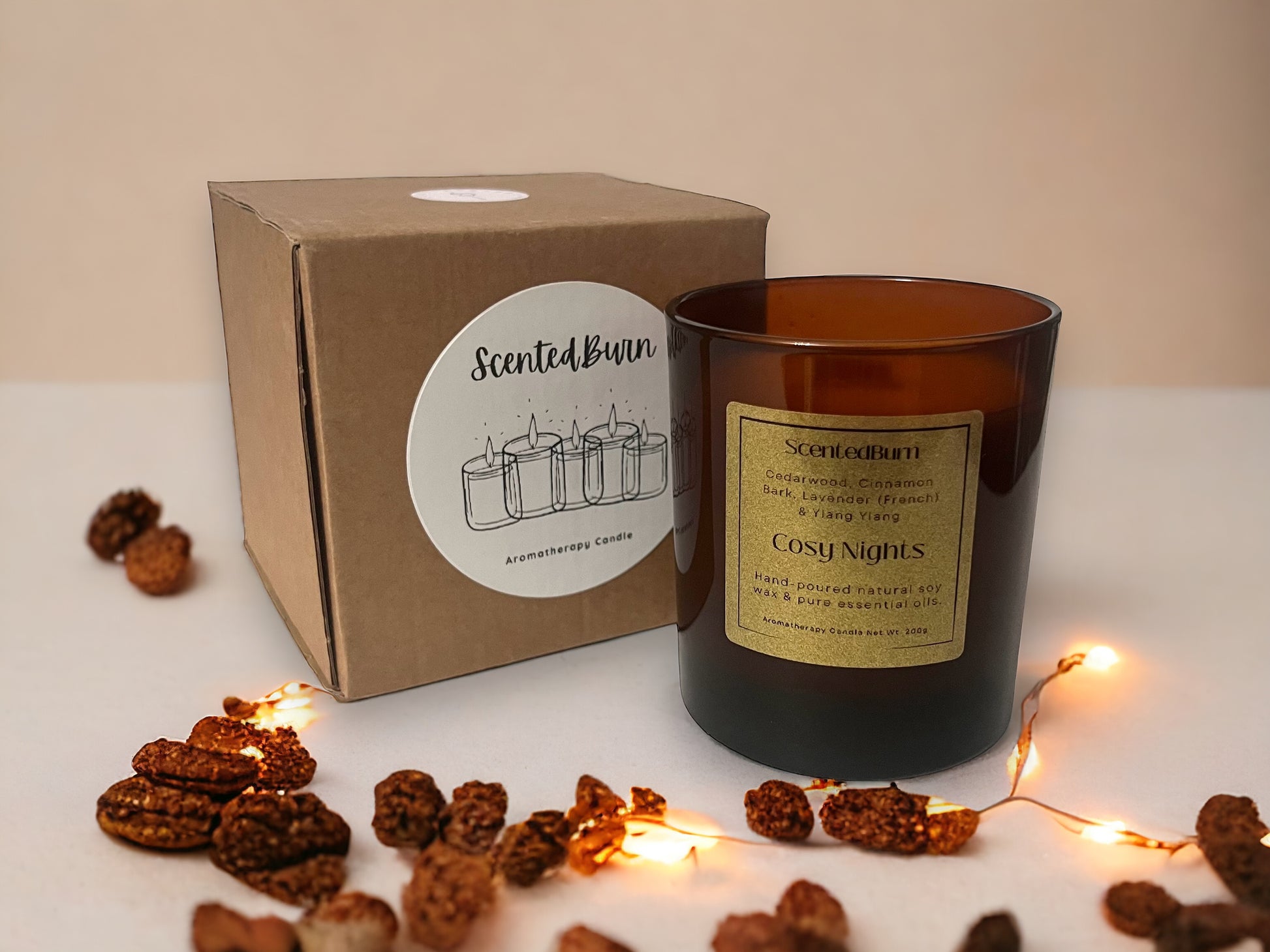 Cosy Nights 75g | Aromatherapy Soy Voltive Candle - Scented_Burn