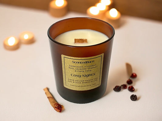 Cosy Nights 75g | Aromatherapy Soy Voltive Candle - Scented_Burn