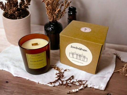Fresh Reboot | Aromatherapy Soy Candle | 220g - Scented_Burn