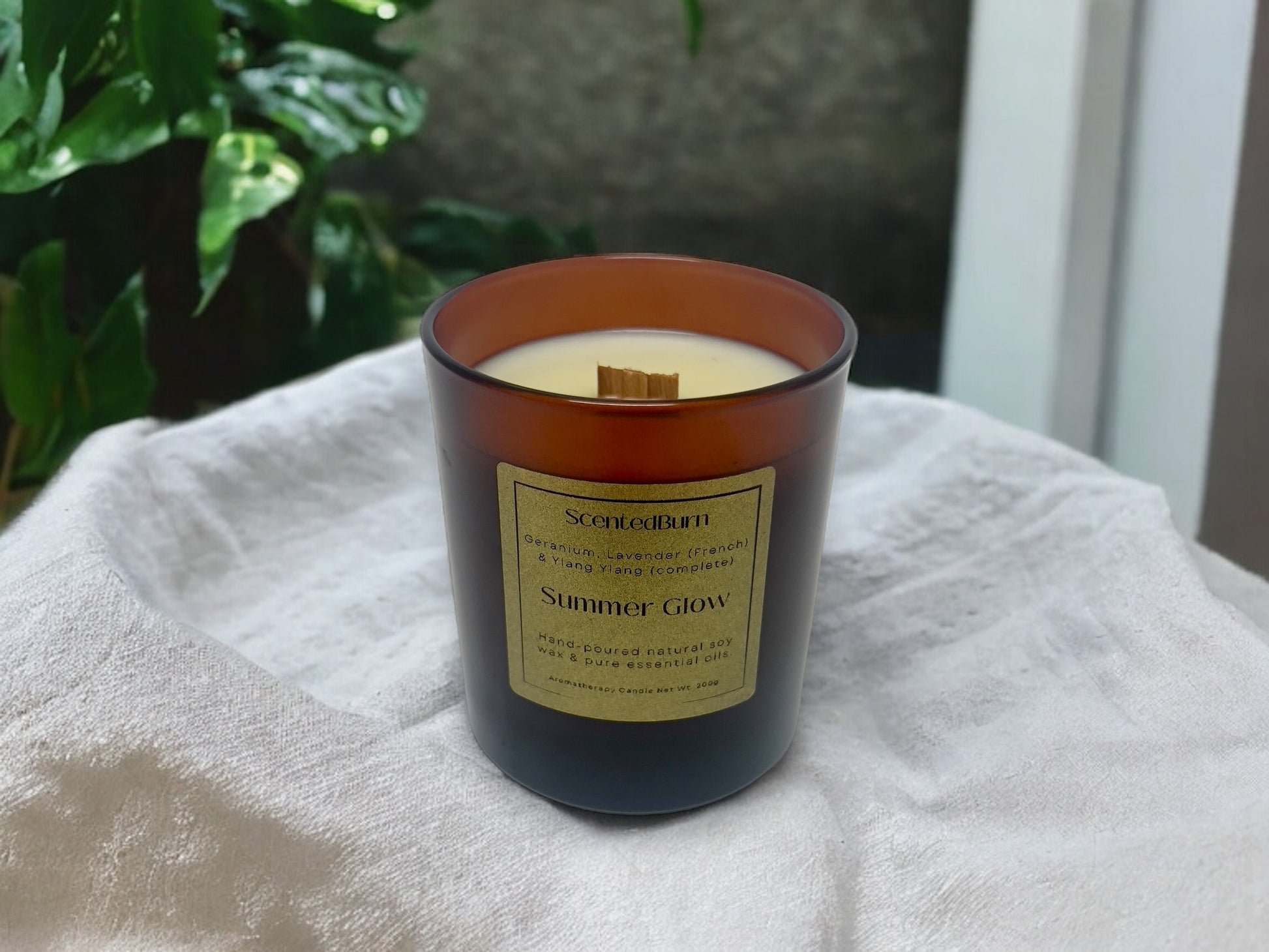 Summer Glow | Aromatherapy Soy Candle | 220g - Scented_Burn