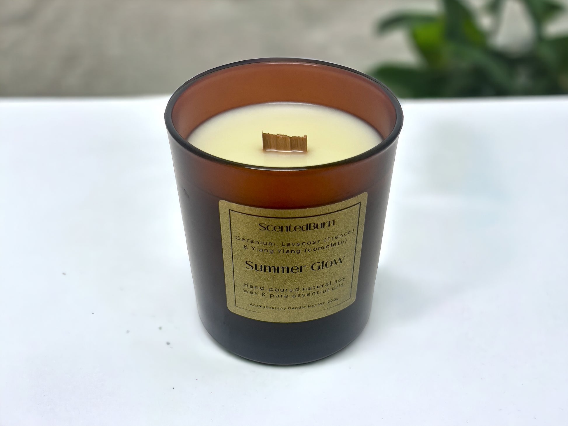 Summer Glow | Aromatherapy Soy Candle | 220g - Scented_Burn