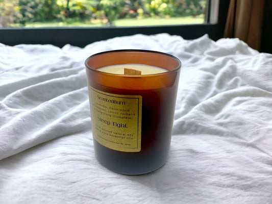 Sleep Tight | Aromatherapy Soy Candle | 220g - Scented_Burn