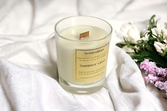 Summer Glow | Aromatherapy Soy Candle | 220g - Scented_Burn