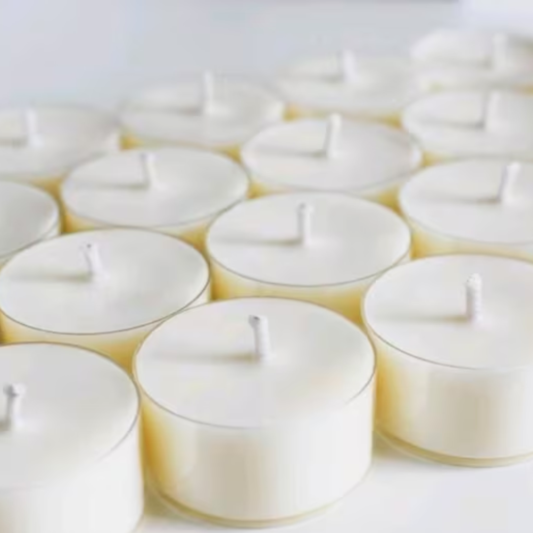 Aromatherapy Soy Tealights | Natural Wax & Essential Oils Blend Candle | Pack of 6 - Scented_Burn
