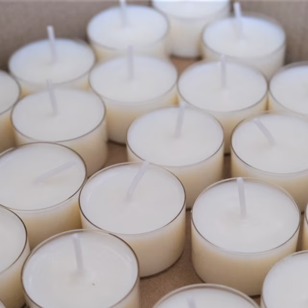 Aromatherapy Soy Tealights | Natural Wax & Essential Oils Blend Candle | Pack of 6 - Scented_Burn