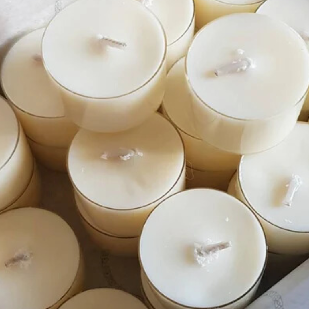 Aromatherapy Soy Tealights | Natural Wax & Essential Oils Blend Candle | Pack of 6 - Scented_Burn